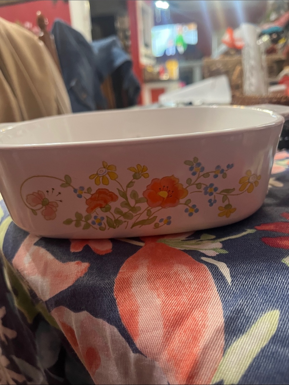 Vintage A-2-B Corning Ware Wildflower 2 Quart Casserole Dish No Lid